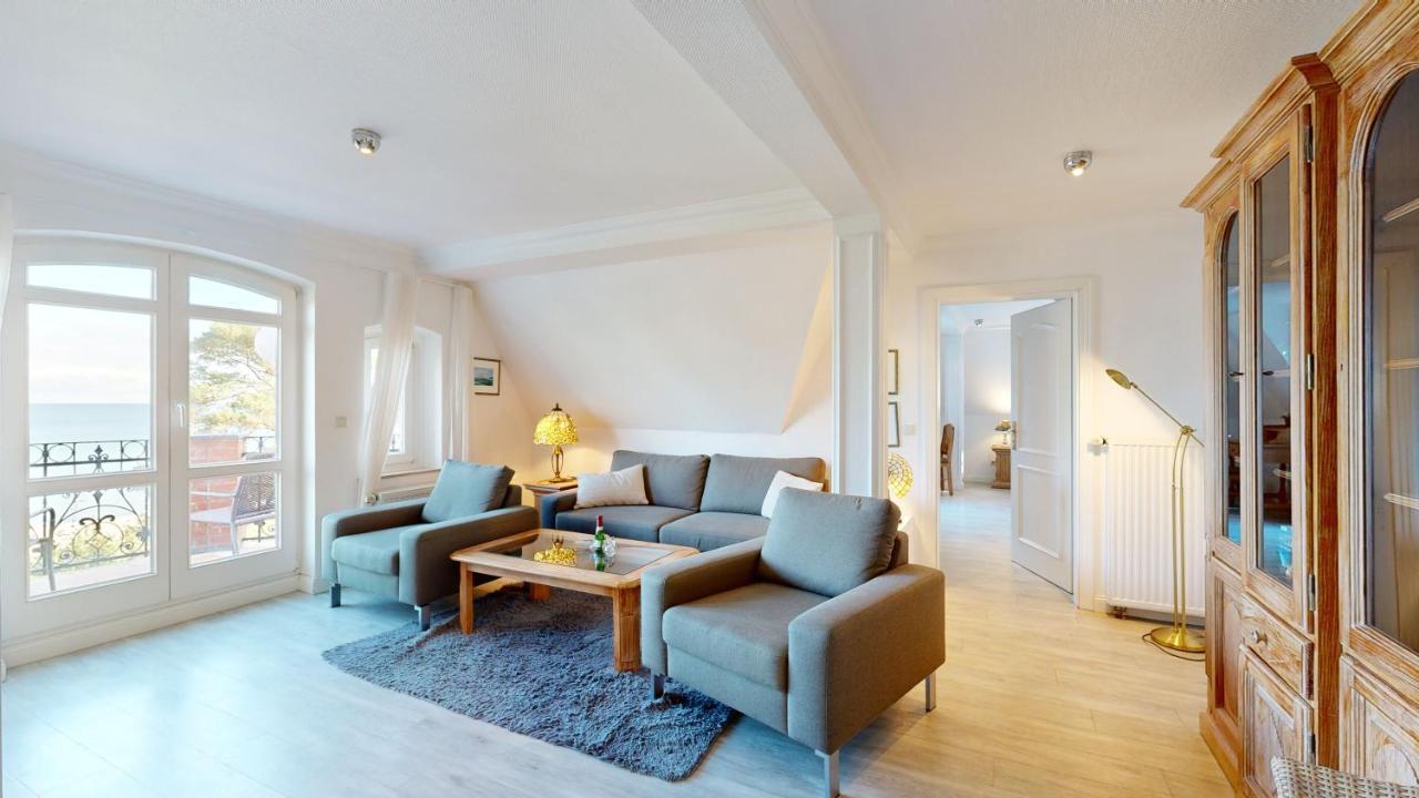 Fewo Direkt Am Strand Mit Meerblick Und Balkon,Villa Glueckspilz, Binz Eksteriør billede